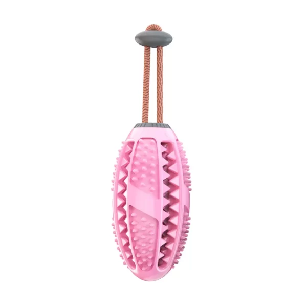 Interactive Dog Toothbrush Chewing Toy pink