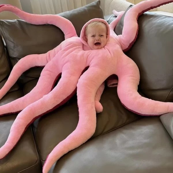 Baby Octopus Costume Crying
