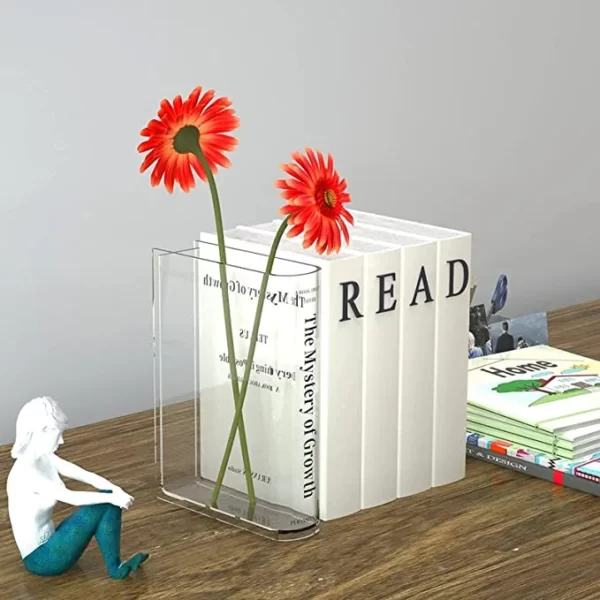 Unique Acrylic Book Vase main